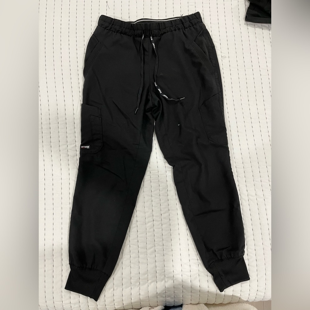 Greys anatomy black scrub pants Small petite